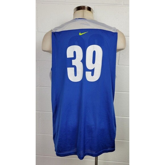 Nike Lebron James EYBL Reversible Basketball Jersey White Blue‎ XXLT - Picture 6 of 13